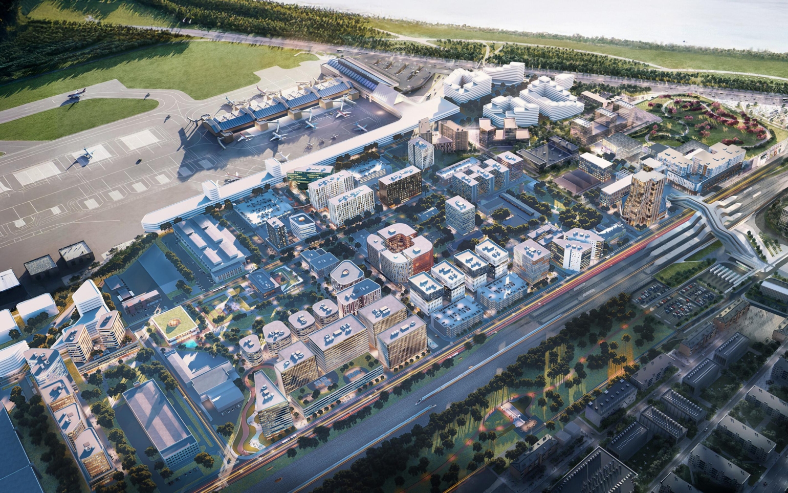 Ülemiste piirkonna arenduse visuaal (Foto: Pressimaterjalid/Agenda PR)