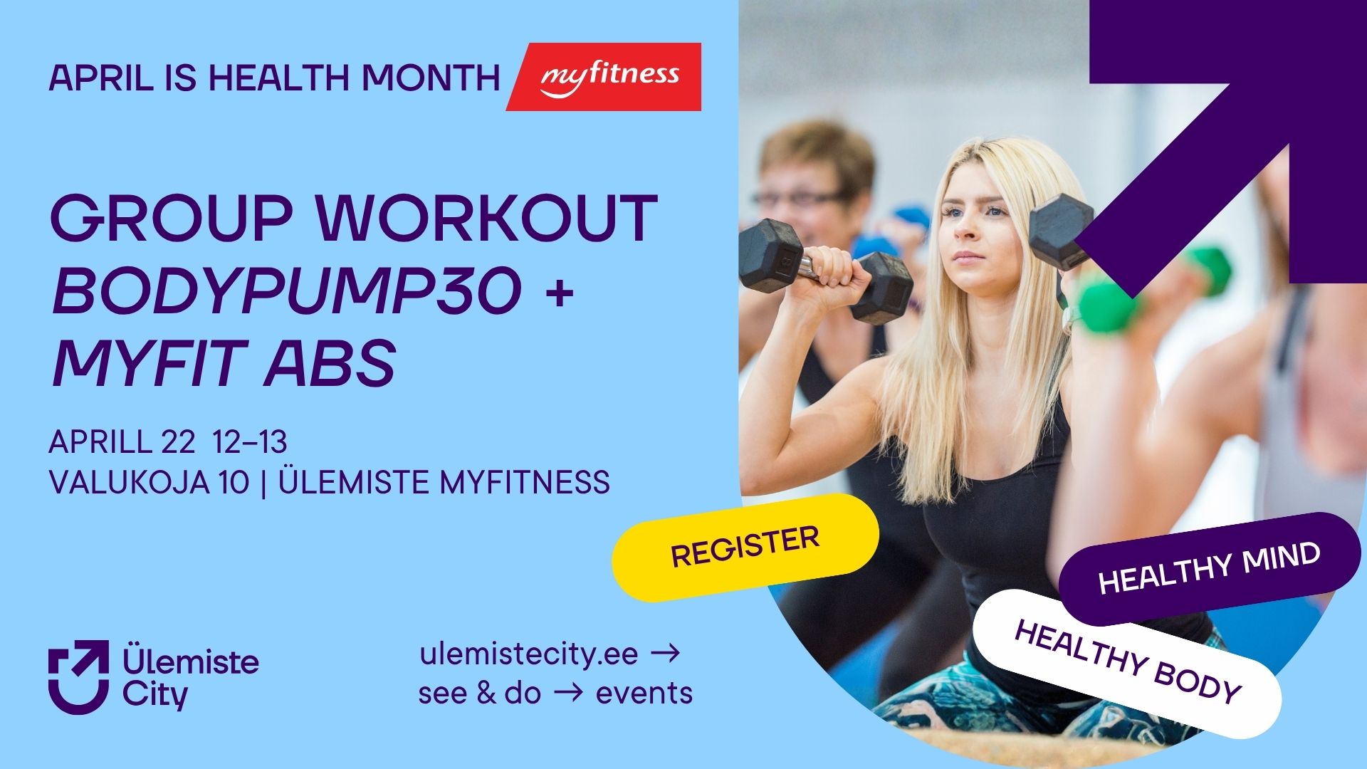 Group Workout: BodyPump30 + MyFit Abs