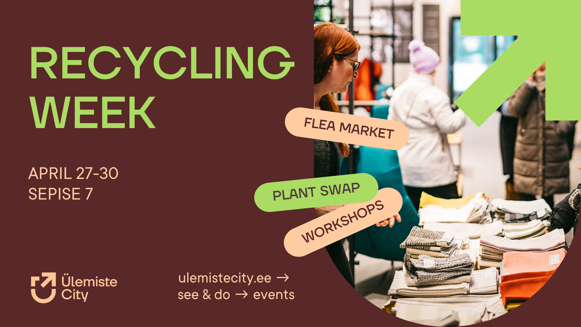 Ülemiste City Recycling Week – workshops, plant swap & flea market 