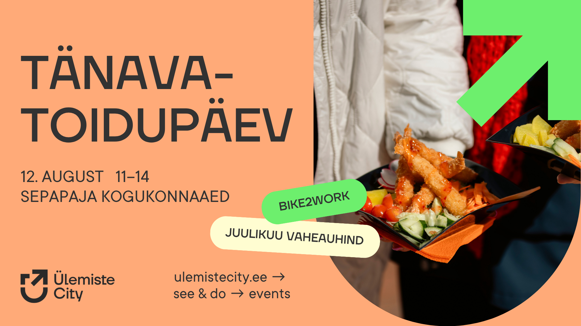 Tänavatoidupäev + Bike2Work väljakutse augusti vaheauhind